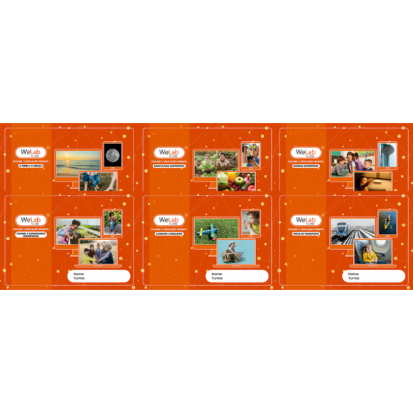 Projeto WeLab 2025 - Kit com 6 volumes - Educação Infantil - 3 anos