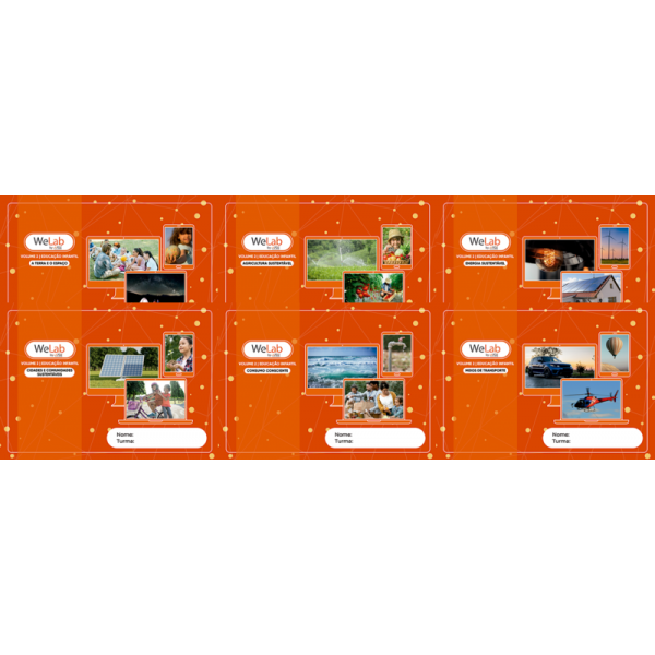Projeto WeLab 2025 - Kit com 6 volumes - Educação Infantil - 4 anos