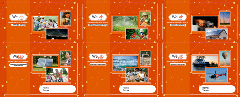 Projeto WeLab 2025 - Kit com 6 volumes - Educação Infantil - 4 anos